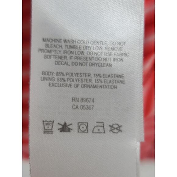 MOUNTAIN HARDWEAR RED STRIPE 1/4 ZIP PULLOVER, SZ MEDIUM - Picture 7 of 13